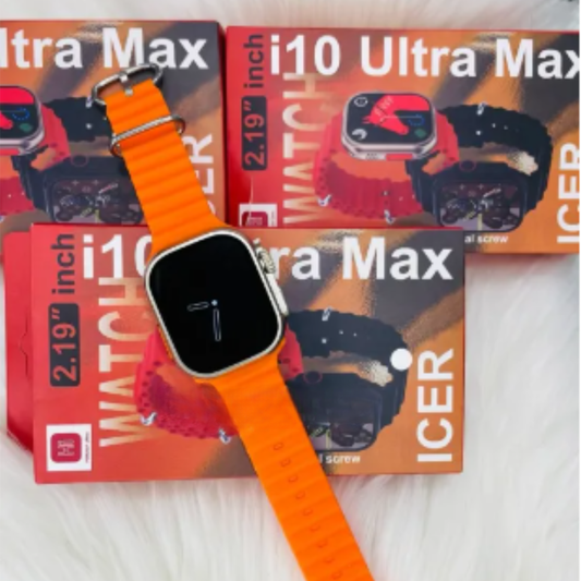 Ceas Inteligent I10 Ultra Max - Ecran AMOLED 2.10" cu AI si Monitorizare Sanatate