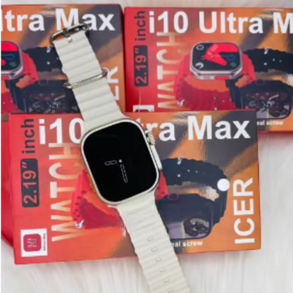 Ceas Inteligent I10 Ultra Max - Ecran AMOLED 2.10" cu AI si Monitorizare Sanatate