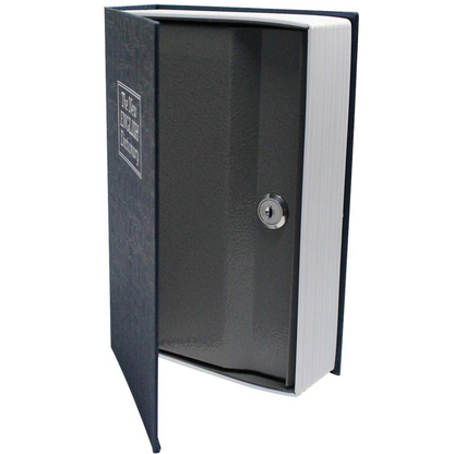 Seif camuflat tip dictionar englez cu cheie - 180x115x55mm - Securitate discreta pentru obiecte valoroase