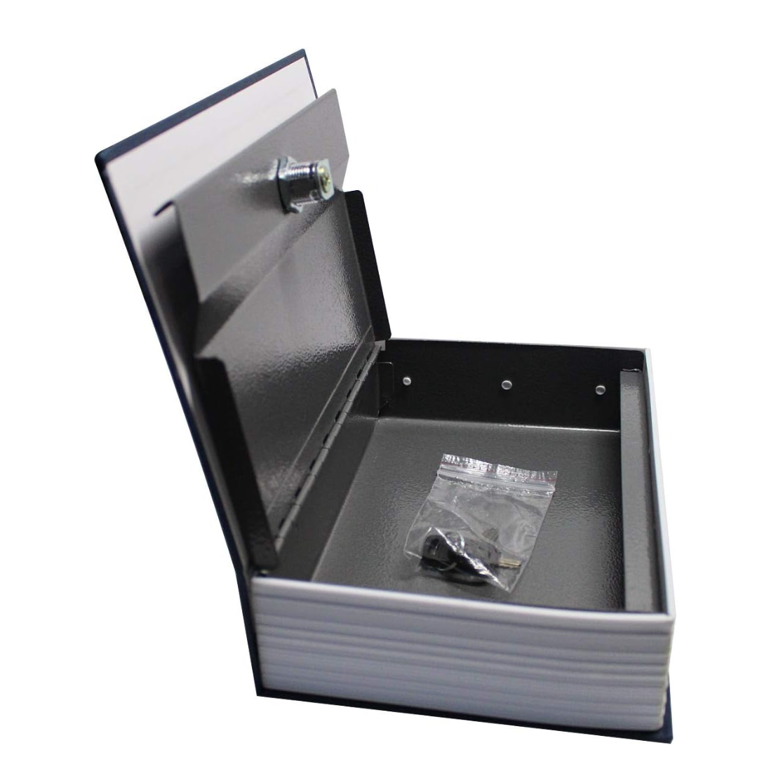 Seif camuflat tip dictionar englez cu cheie - 180x115x55mm - Securitate discreta pentru obiecte valoroase