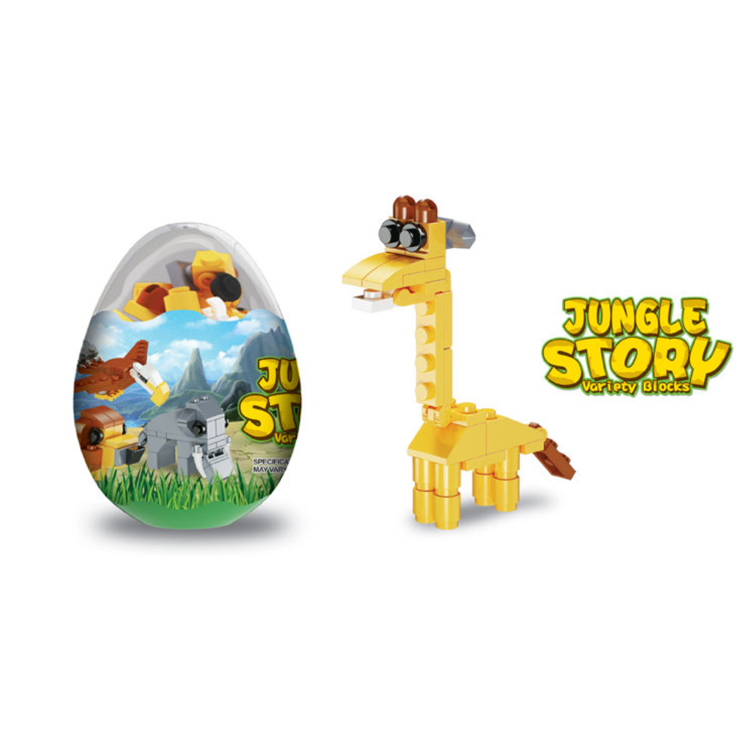 Set 12 Oua cu Surprize Animale din Jungla - Jucarie Educativa pentru Copii 3+ Ani