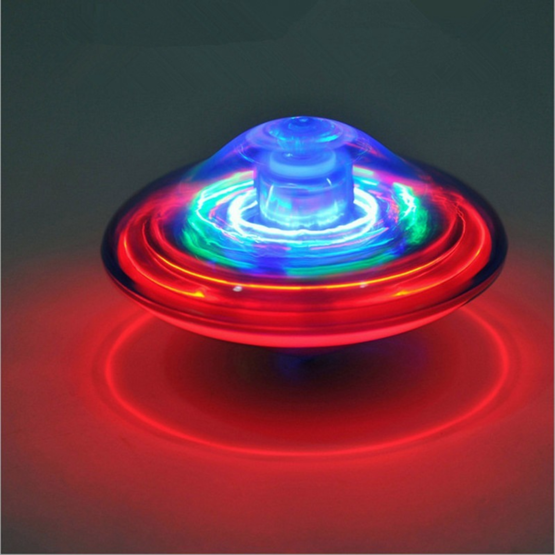Spinner Giroscop LED cu Muzica si Lumini Colorate - Jucarie Interactiva Anti-Stress
