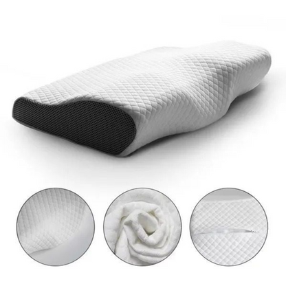 Perna Ergonomica din Spuma cu Memorie - Design in Unda pentru Gat si Cap