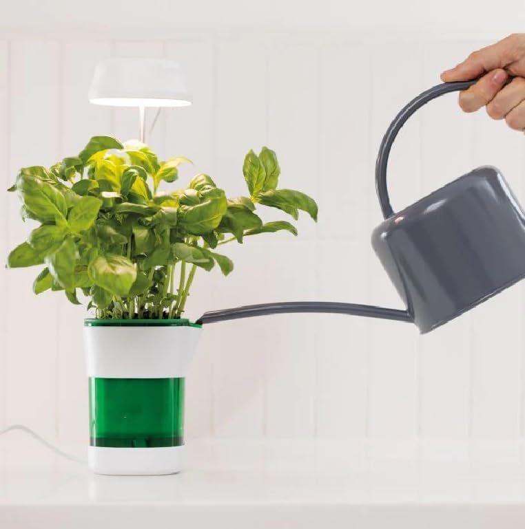 Ghiveci Inteligent cu Auto-Udare si Lumina LED pentru Plante de Interior