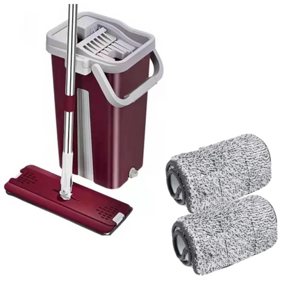 Set Mop cu Galeata si Storcator + 2 Rezerve Microfibra - Curatenie Profesionala