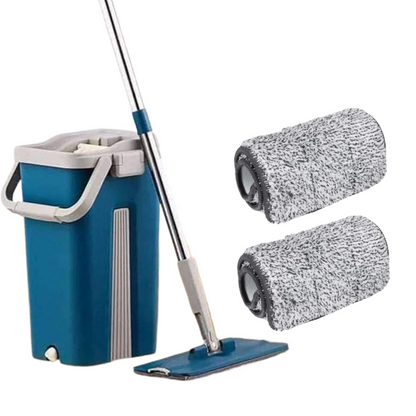 Set Mop cu Galeata si Storcator + 2 Rezerve Microfibra - Curatenie Profesionala