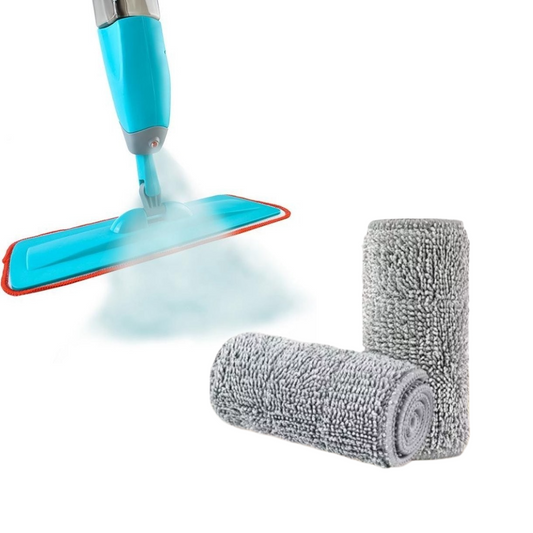 Mop cu Pulverizator si Microfibre - Set Complet cu 2 Rezerve si Rezervor 600ml