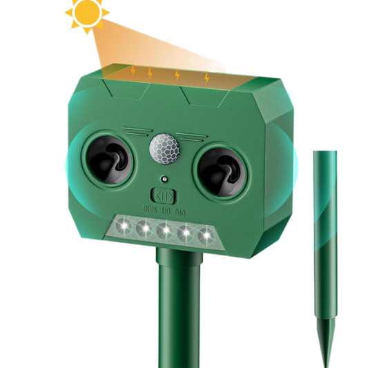 Dispozitiv Solar Anti-Daunatori cu Ultrasunete si LED - Protectie Completa 24/7