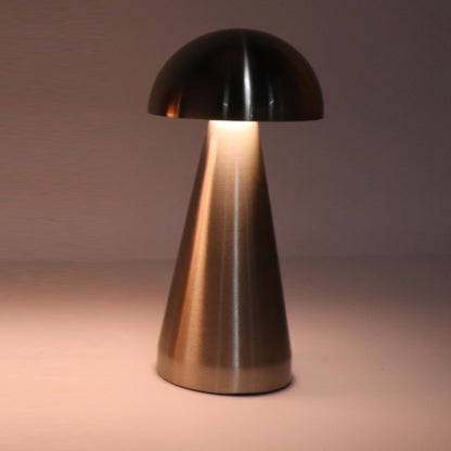 Lampa LED de Masa Design Ciuperca - Control Touch, 3 Culori Reglabile, Finisaj Metalic