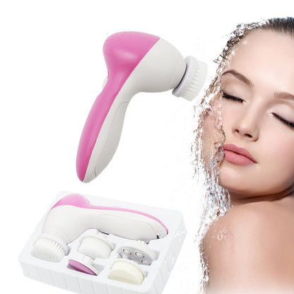 Perie Faciala Curatare Ten 5in1 - Set Complet Ingrijire Profesionala Acasa
