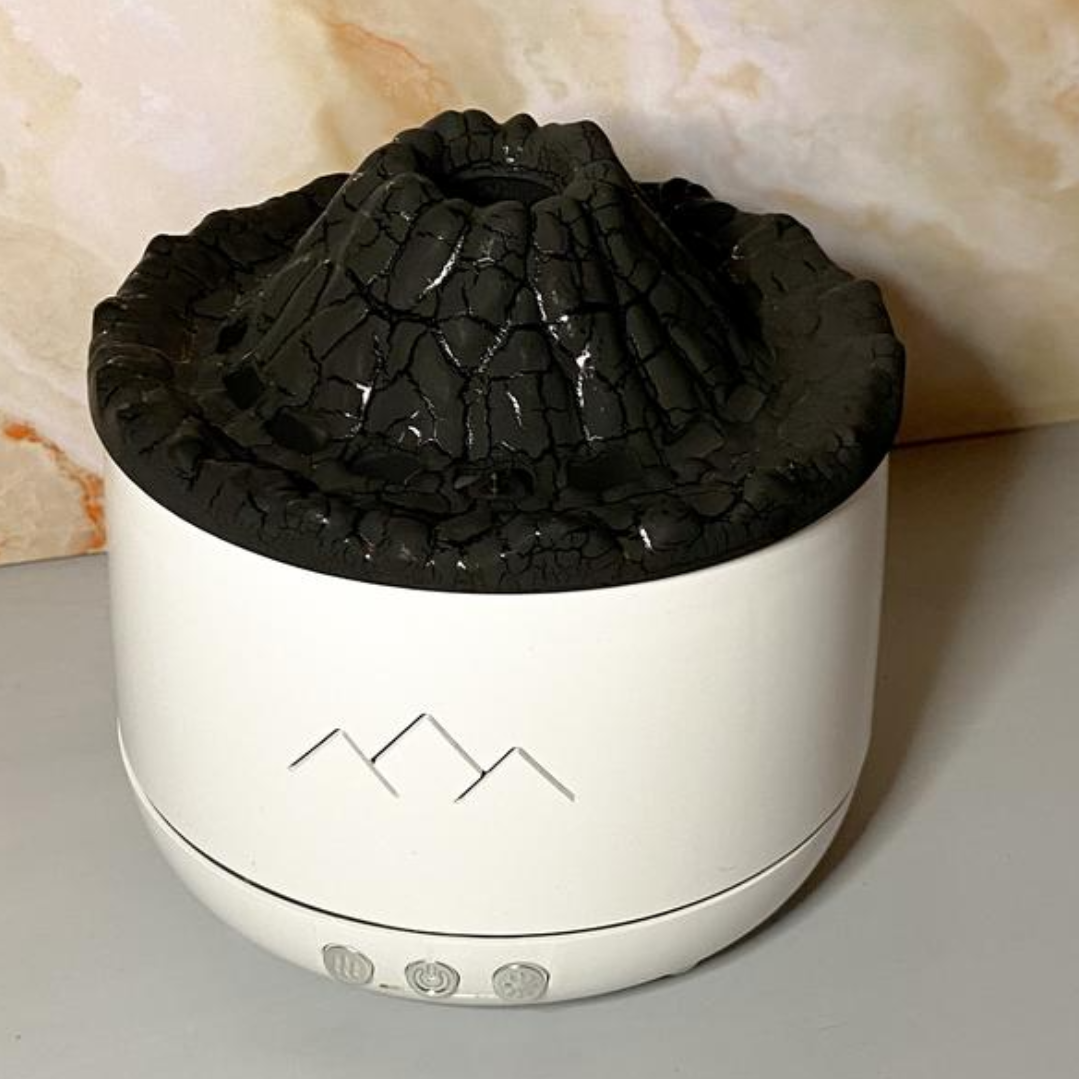 Umidificator Vulcan cu Efect Flacara si Difuzor Aromaterapie - Design Premium