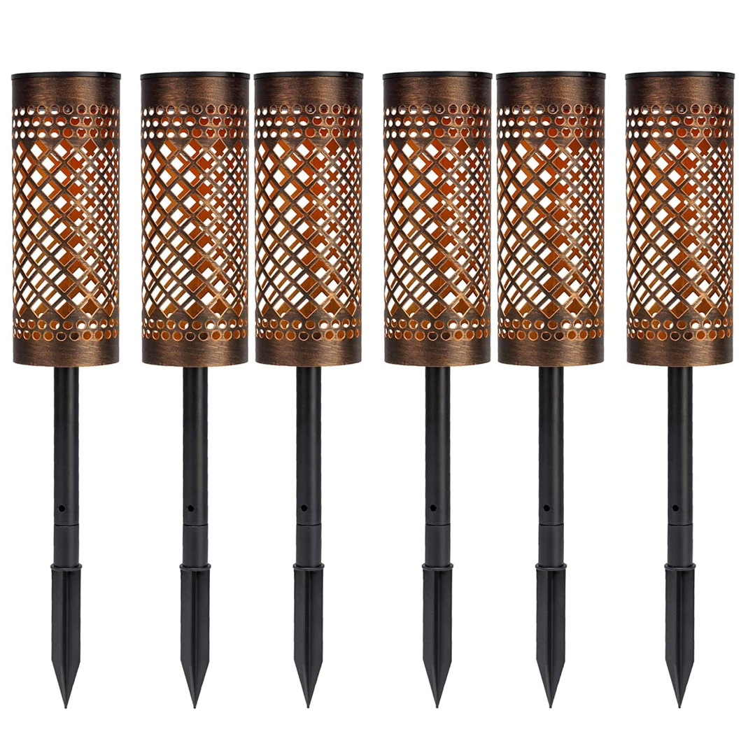 Set 6 Lampi Solare Decorative Exterior - Design Torta Retro, Metal Rezistent, IP65