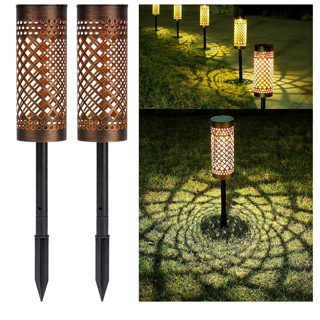 Set 6 Lampi Solare Decorative Exterior - Design Torta Retro, Metal Rezistent, IP65