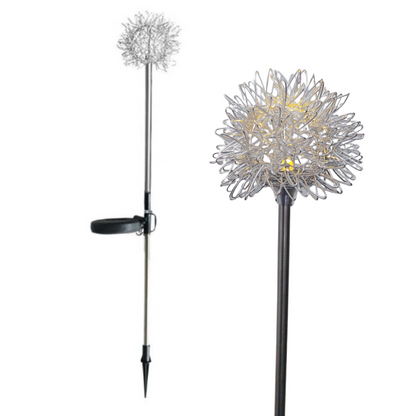 Set 2 Decoratiuni Luminoase Solare Papadie - Iluminat Exterior Eco-Friendly cu LED