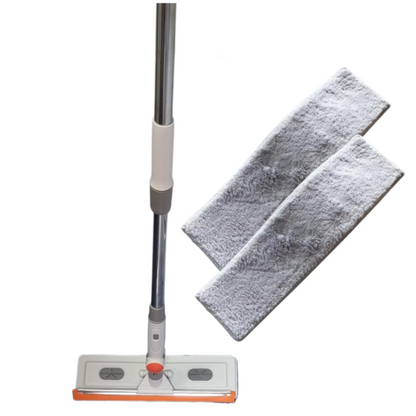 Mop Rotativ cu Galeata 8L si Sistem de Stoarcere - Set Complet cu 2 Rezerve Microfibra