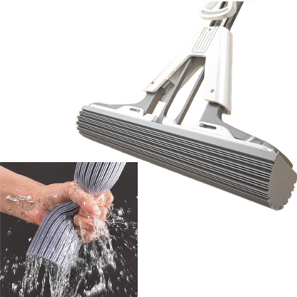 Mop Triunghiular Extensibil Multifunctional - 6 Lavete, Racleta, Extensie 2.5m