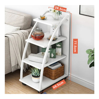 Etajera Multifunctionala cu 3 Rafturi pentru Spatii Mici - Masa Laterala Eleganta