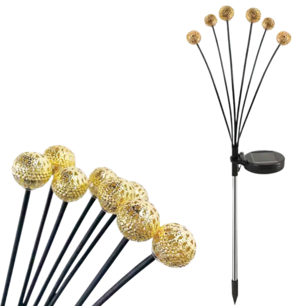 Set 6 Lampi Solare Decorative Exterior - Design Torta Retro, Metal Rezistent, IP65