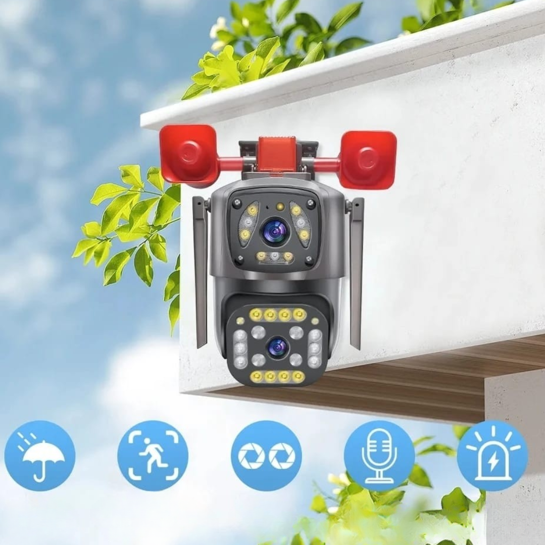 Camera Supraveghere WiFi PTZ 2MP Ultra HD - Interior/Exterior cu Detectare Miscare si Viziune Nocturna