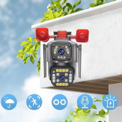 Camera Supraveghere WiFi PTZ 2MP Ultra HD - Interior/Exterior cu Detectare Miscare si Viziune Nocturna
