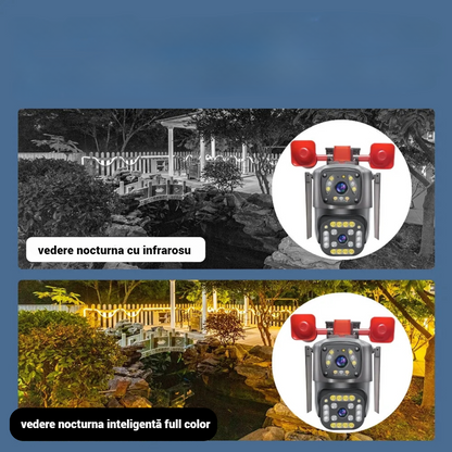 Camera Supraveghere WiFi PTZ 2MP Ultra HD - Interior/Exterior cu Detectare Miscare si Viziune Nocturna