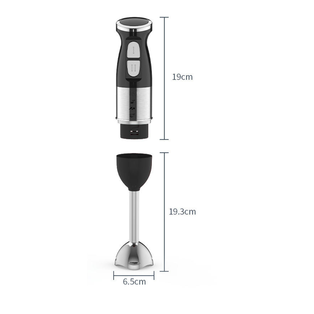 Blender de Mana Multifunctional Jubake 500W - 2 Trepte Viteza, Lame Inox, Tocator Inclus