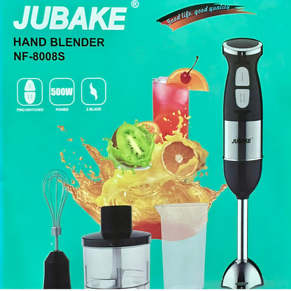 Blender de Mana Multifunctional Jubake 500W - 2 Trepte Viteza, Lame Inox, Tocator Inclus