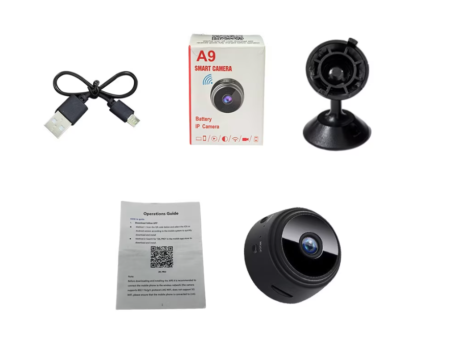 PROMO 1+1 Gratis, Camera de Dimensiuni Mici Wifi Full HD 1080p Suport Card 128gb, Vizualizare Live pe Telefon