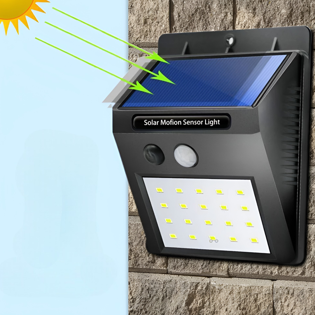 Lampa LED Solara cu Senzor Miscare - Montaj Fara Cabluri, Rezistenta la Intemperii