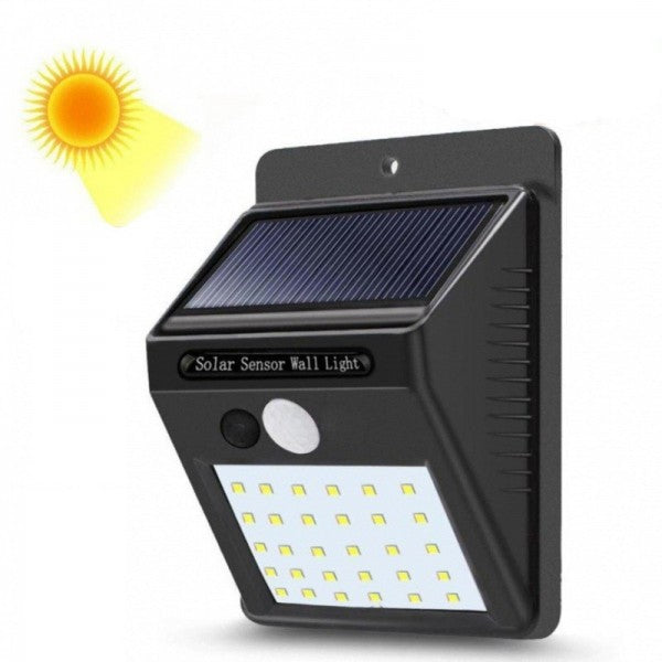 Set 2 Lampi Solare cu 6 LED-uri si Senzor de Miscare - Iluminat Exterior Ecologic