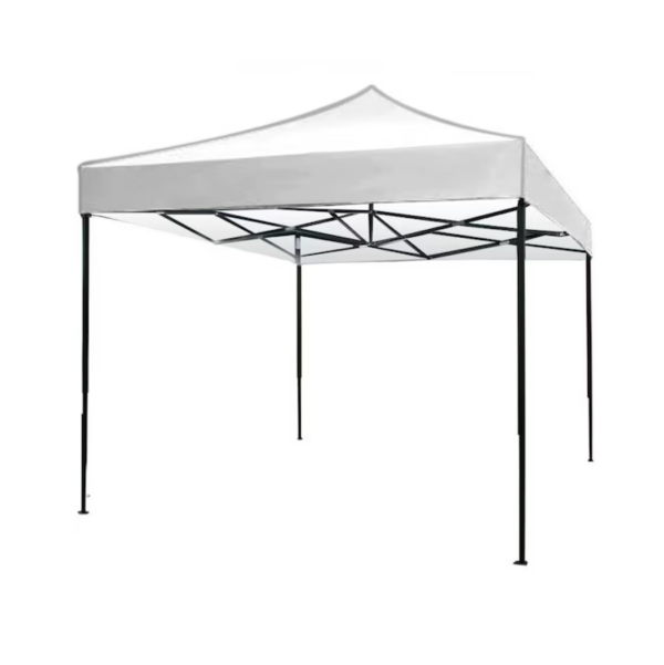 Pavilion Pliabil 3x3m Rosu - Cort Gradina cu Cadru Metalic Rezistent