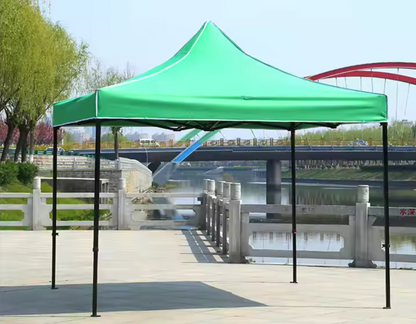 Pavilion Pliabil 3x3m Verde - Cadru Metalic Rezistent, Rapid de Montat pentru Evenimente