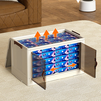 Dulap Modular 4 Compartimente cu Roti - Sistem Stivuibil Anti-Praf pentru Organizare Optima