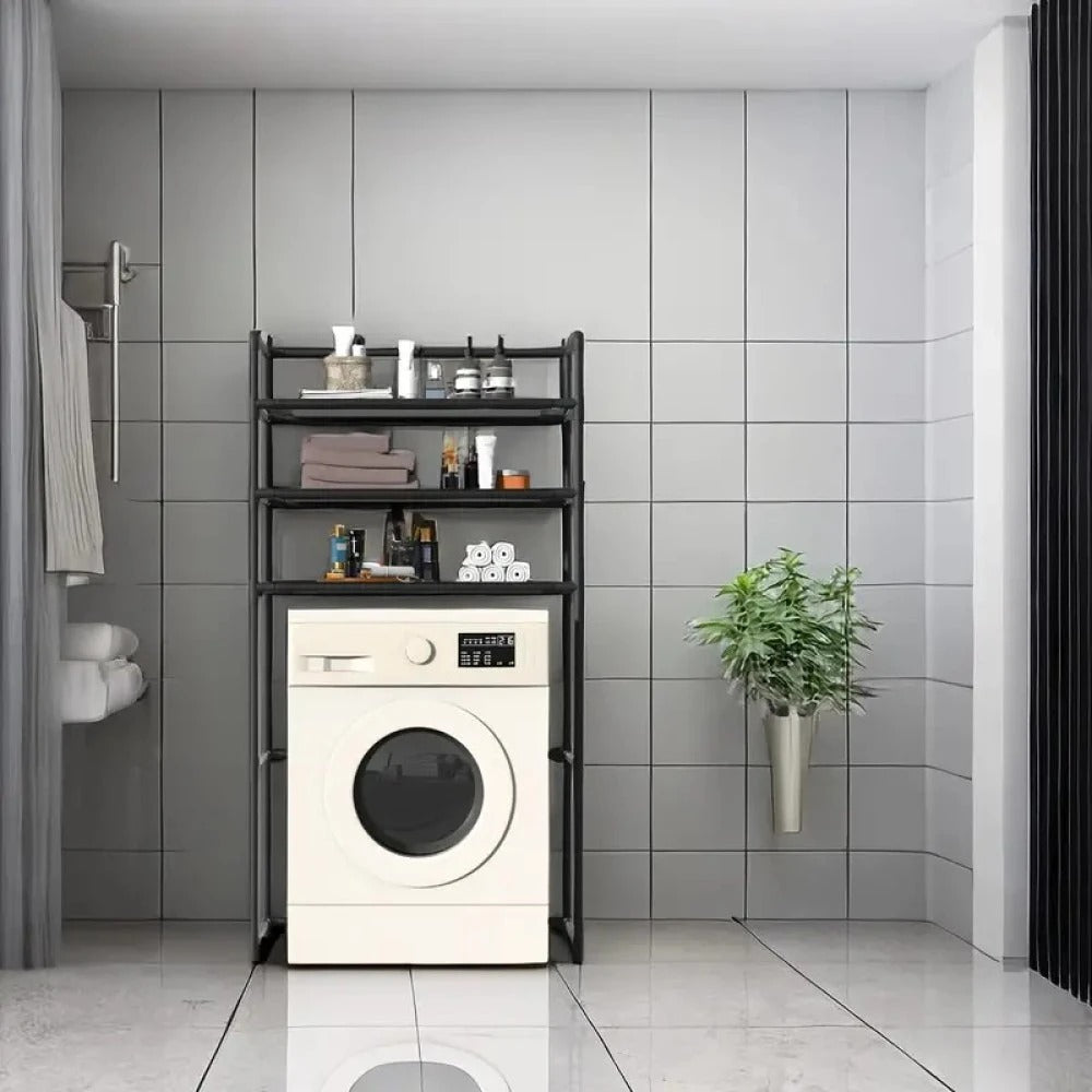 Raft Organizator Universal pentru Masina de Spalat cu 3 Polite - Solutia Perfecta pentru Bai Organizate