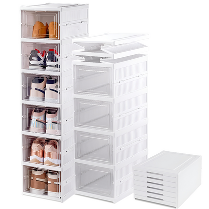 Raft organizare incaltaminte alb, compact si rezistent - Design modern pentru hol si dressing