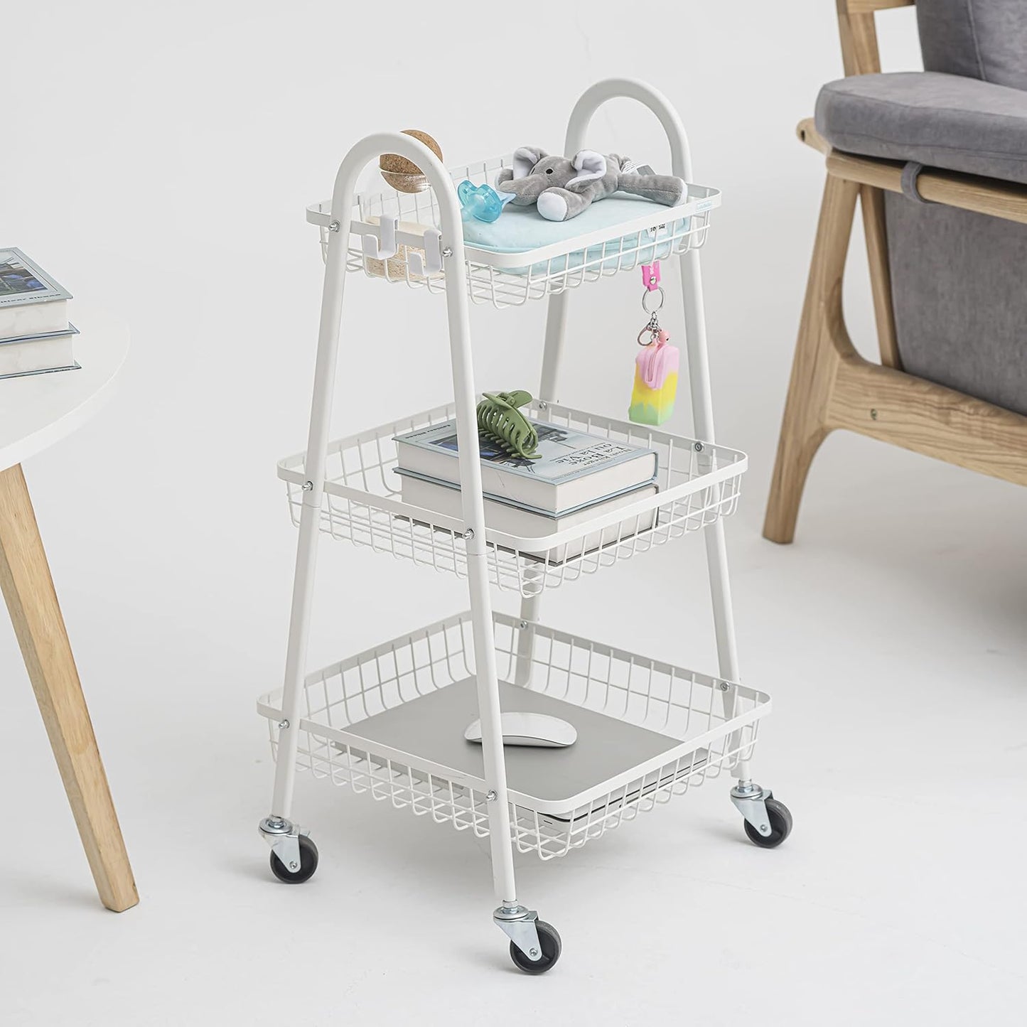 Etajera universala cu 3 rafturi pentru depozitare - Design compact si rezistent