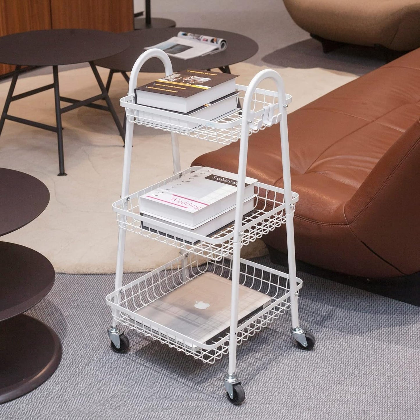 Etajera universala cu 3 rafturi pentru depozitare - Design compact si rezistent