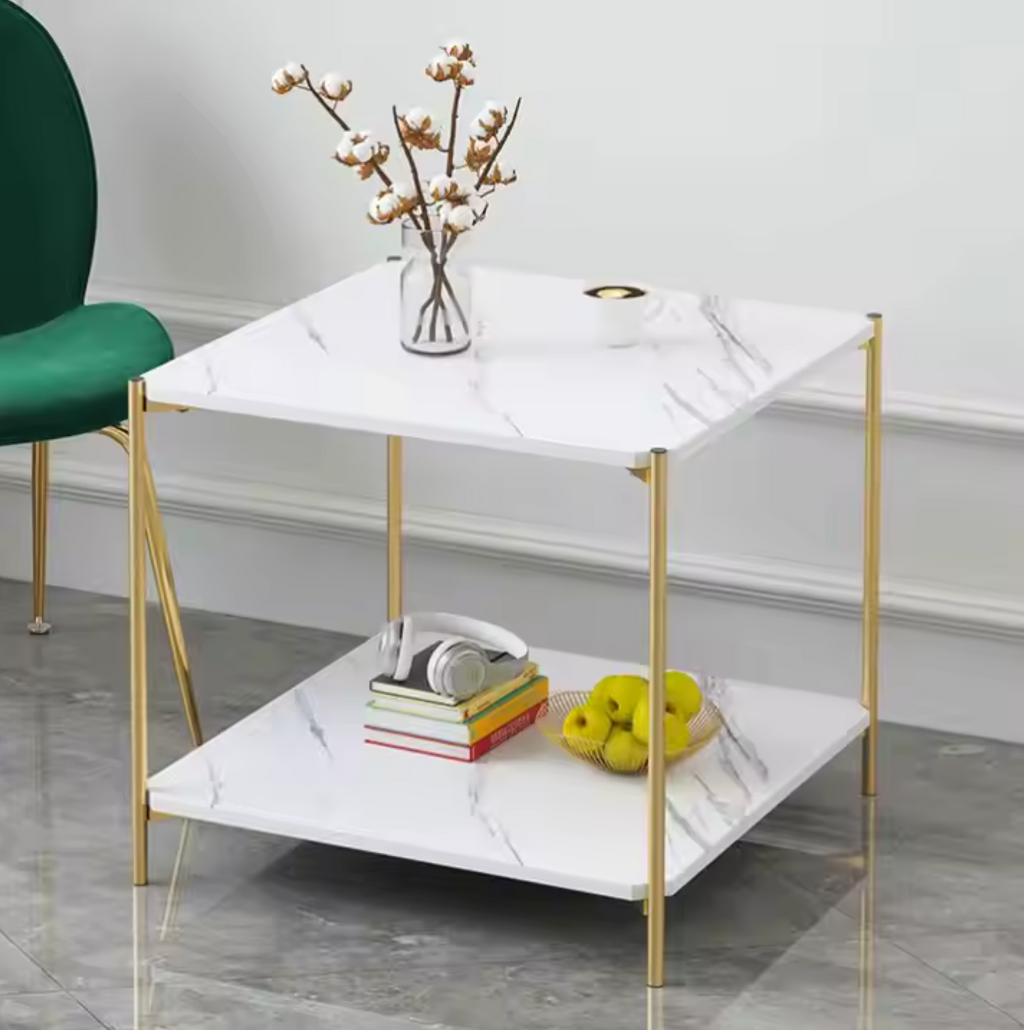 Masa de Cafea Patrata cu 2 Nivele - Design Modern pentru Living