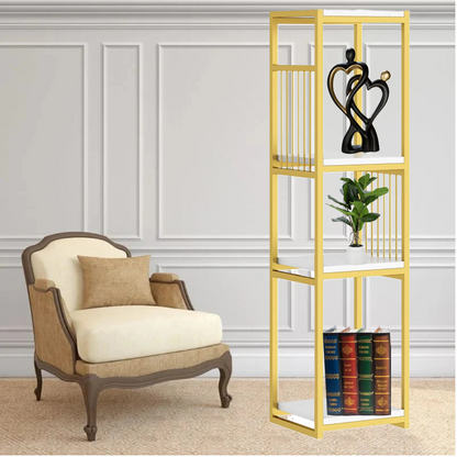 Raft Modern cu 4 Polite pentru Plante, Carti si Decoratiuni - Suport Multifunctional Design Contemporary
