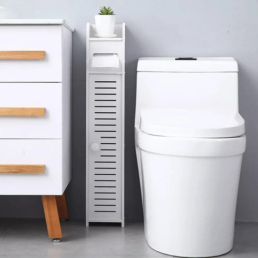 Dulap din lemn pentru baie - Multifunctional cu rafturi spatioase pentru depozitare optima