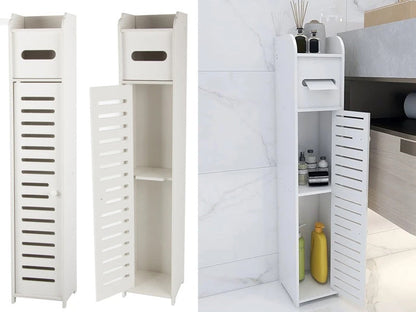 Dulap din lemn pentru baie - Multifunctional cu rafturi spatioase pentru depozitare optima