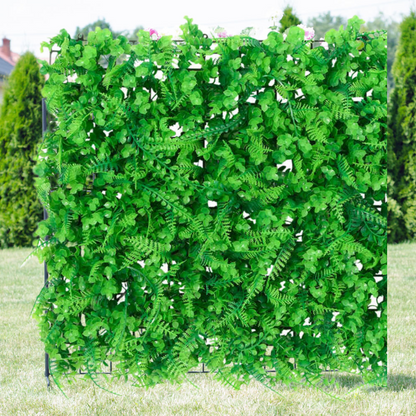 Panou Decorativ Perete cu Plante Artificiale Verzi - 40x60cm - Design Modern Living