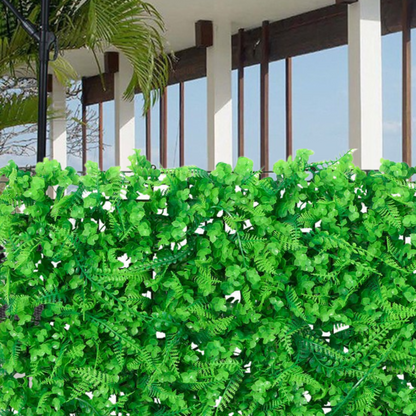 Panou Decorativ Perete cu Plante Artificiale Verzi - 40x60cm - Design Modern Living