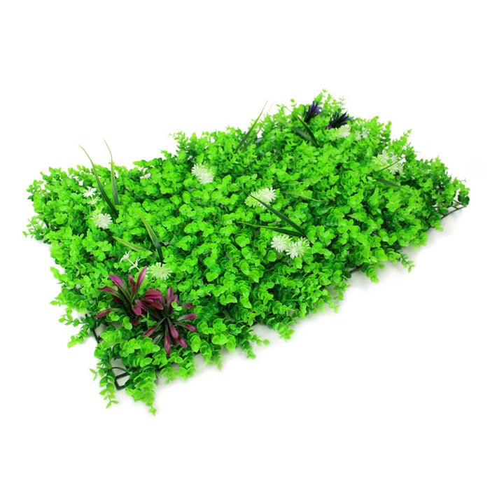 Panou Decorativ Perete cu Flori Artificiale 40x60cm - Verde Vertical Fara Intretinere