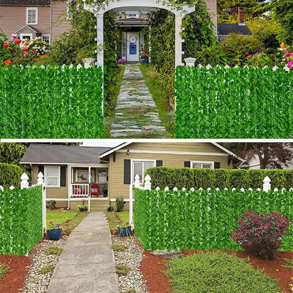 Gard Viu Artificial cu Frunze Verzi 1x3m - Perete Verde Decorativ Interior/Exterior