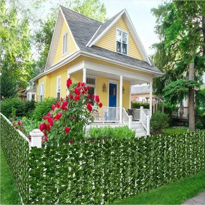 Gard Viu Artificial cu Frunze Verzi 1x3m - Perete Verde Decorativ Interior/Exterior