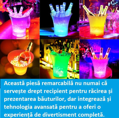 Frapieră cu Bluetooth și Iluminare LED – Portabilă, Elegantă, Multifuncțională