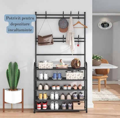 Cuier cu Pantofar Metalic Asos – 5 Rafturi