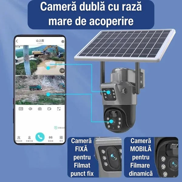 CAMERA LENSO DUBLA 4G+CARD 128GB