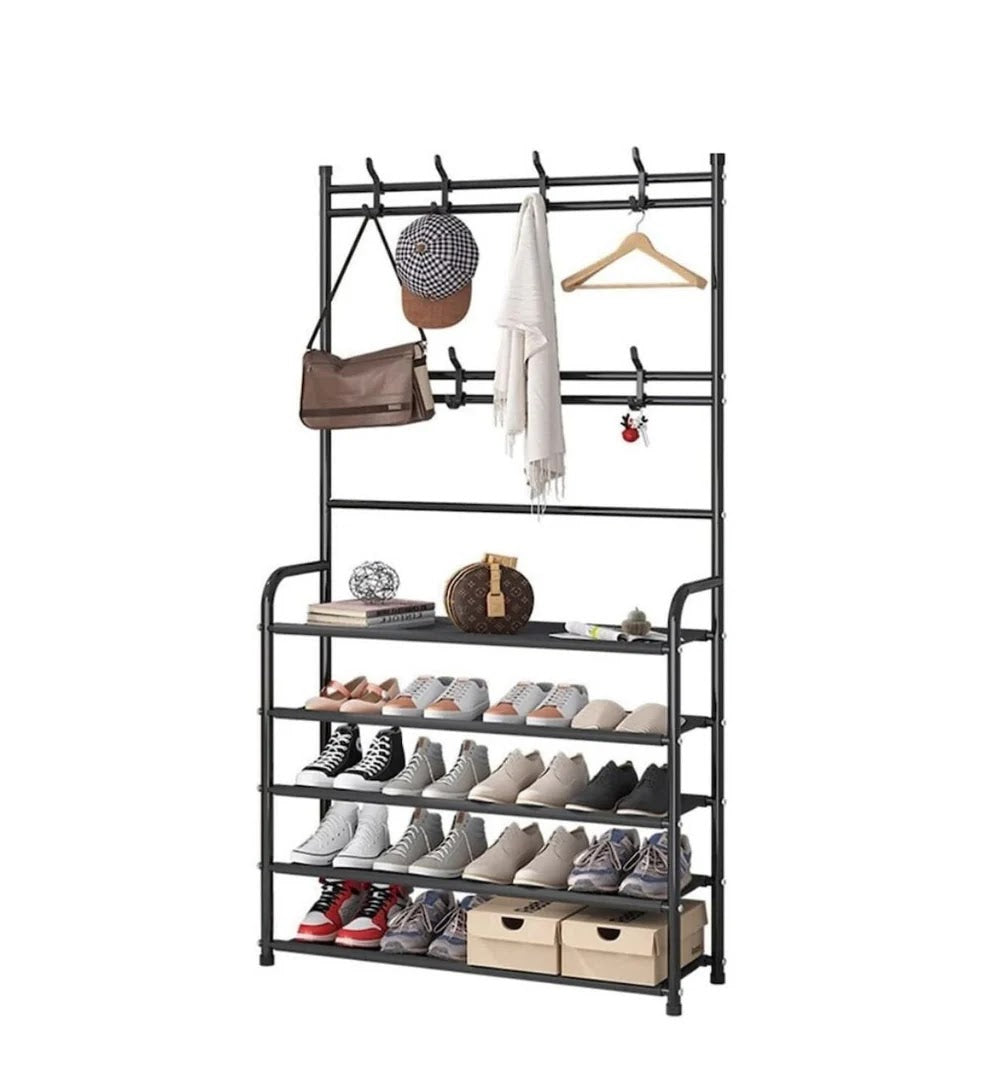 Cuier cu Pantofar Metalic Asos – 5 Rafturi